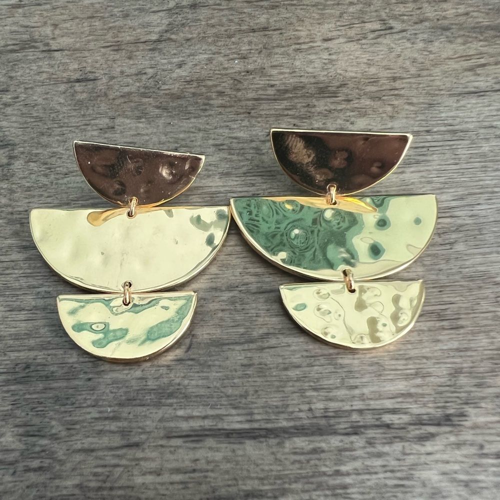 Fun Gold Drop Earrings